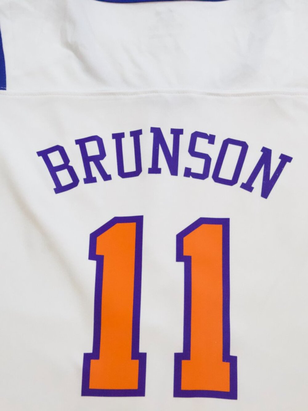 NEW Men's Knicks Jalen Brunson Blue NBA Finals Jersey Size Large - Picture 6 of 7